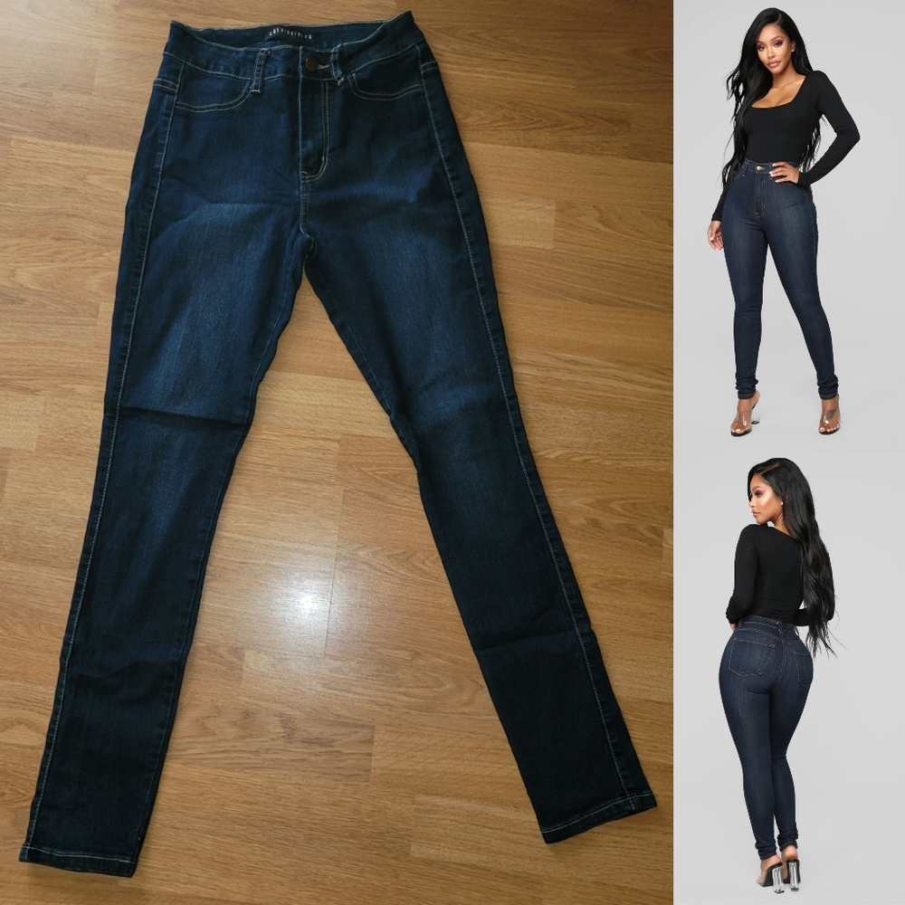 Fashion Nova dark wash high waist jean 3